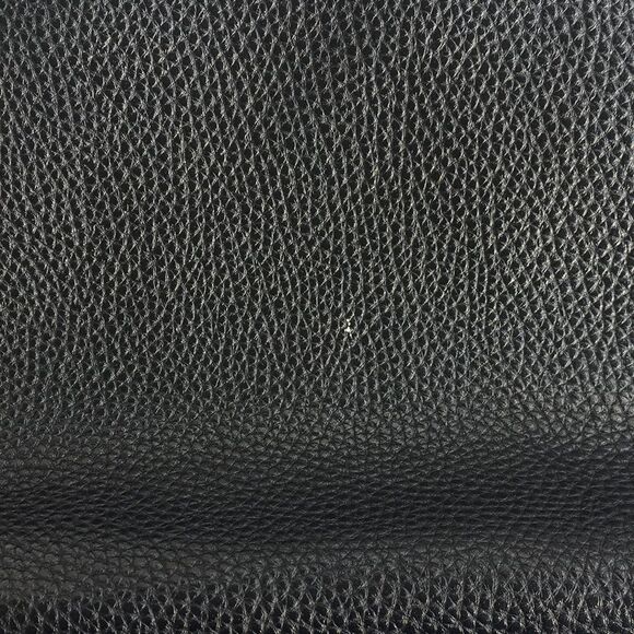 Anne Klein black faux leather bag/ tote bag with polka dot lining - Picture 14 of 15